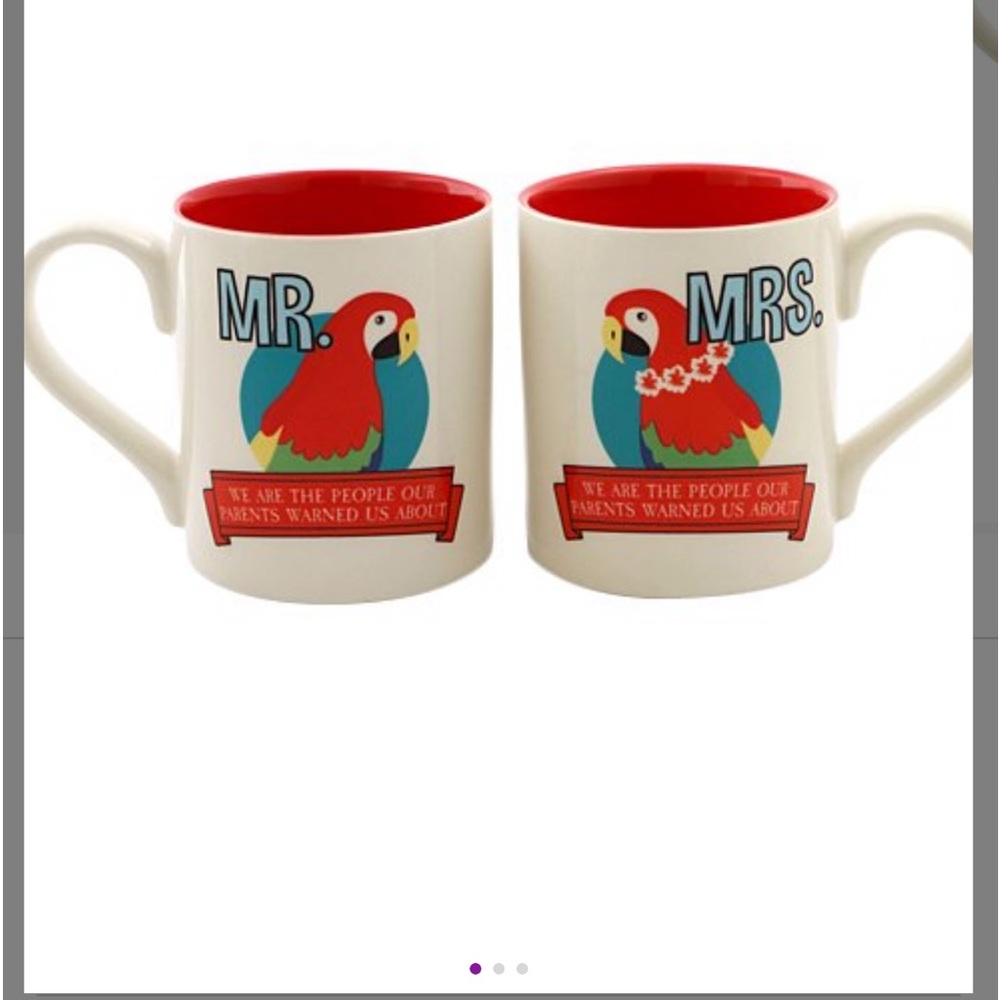 Margaritaville “Mr. & ‘Mrs. Parrothead” Mug Set NEW